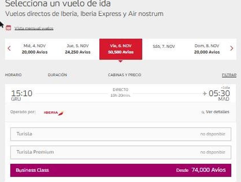 Iberia GRU-MAD